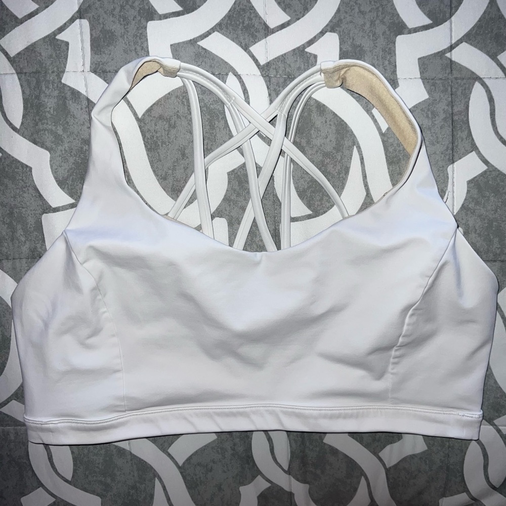 lululemon Free to Be Serene Sports Bra, Size 14, White